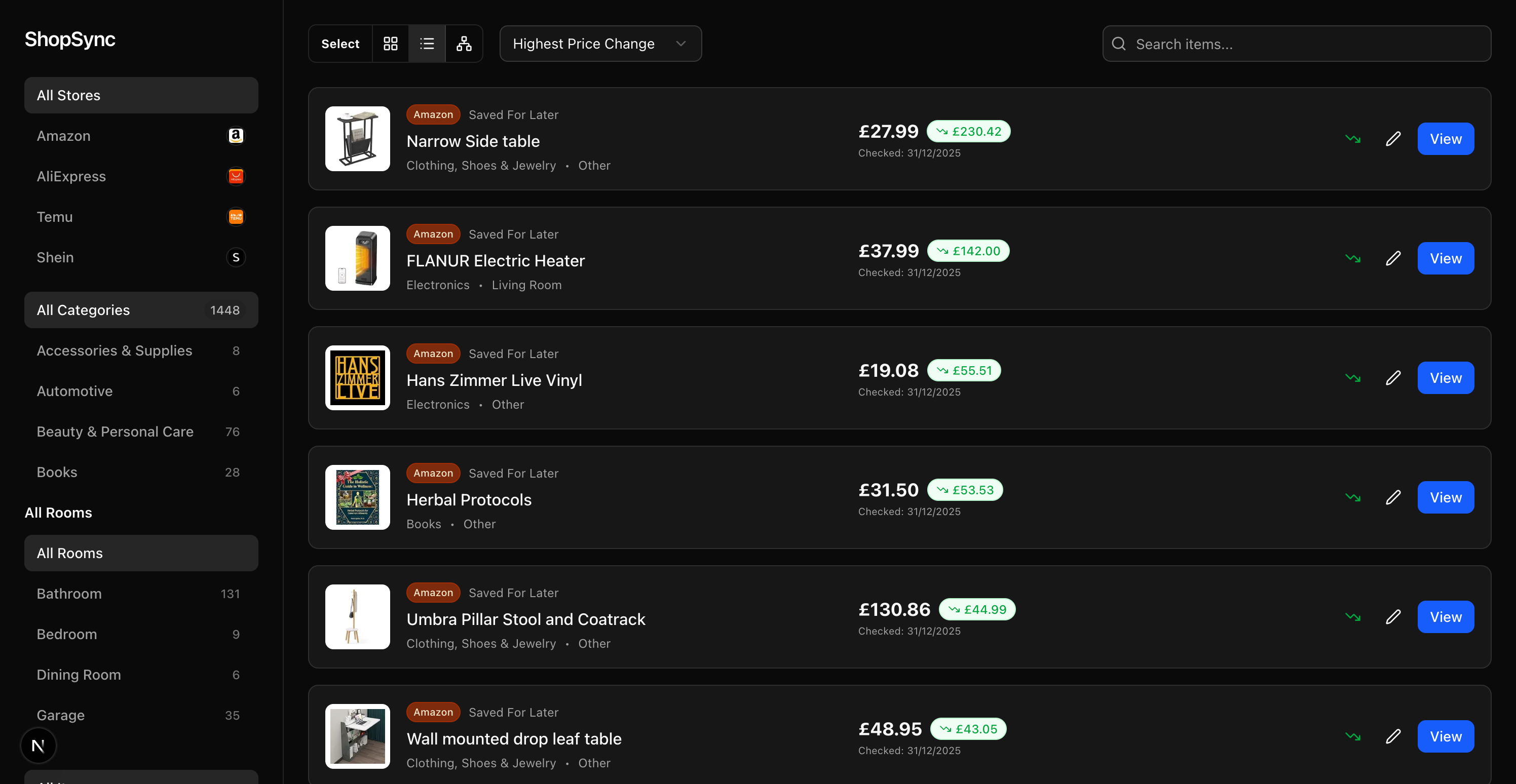 AI-Powered Shopping Aggregator Detail